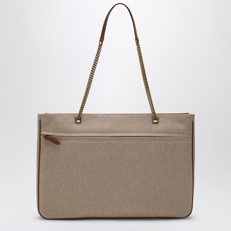 Valentino Canvas Garavani Large Viva Superstar Bag in Natural/spice Glam Steals