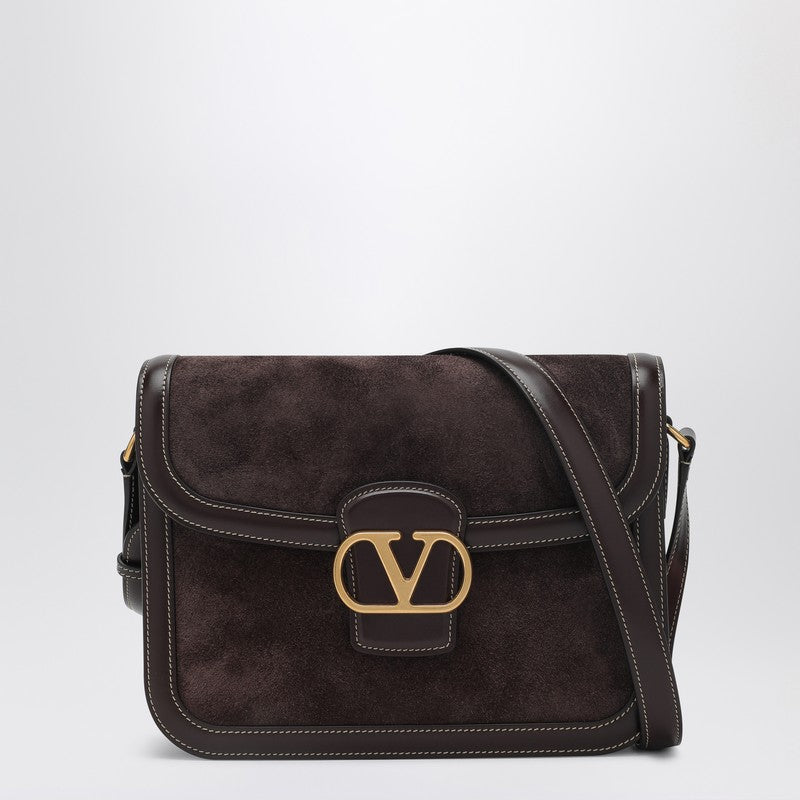 Valentino Brown Leather Garavani Dark and Suede 9to5 Bag Glam Steals
