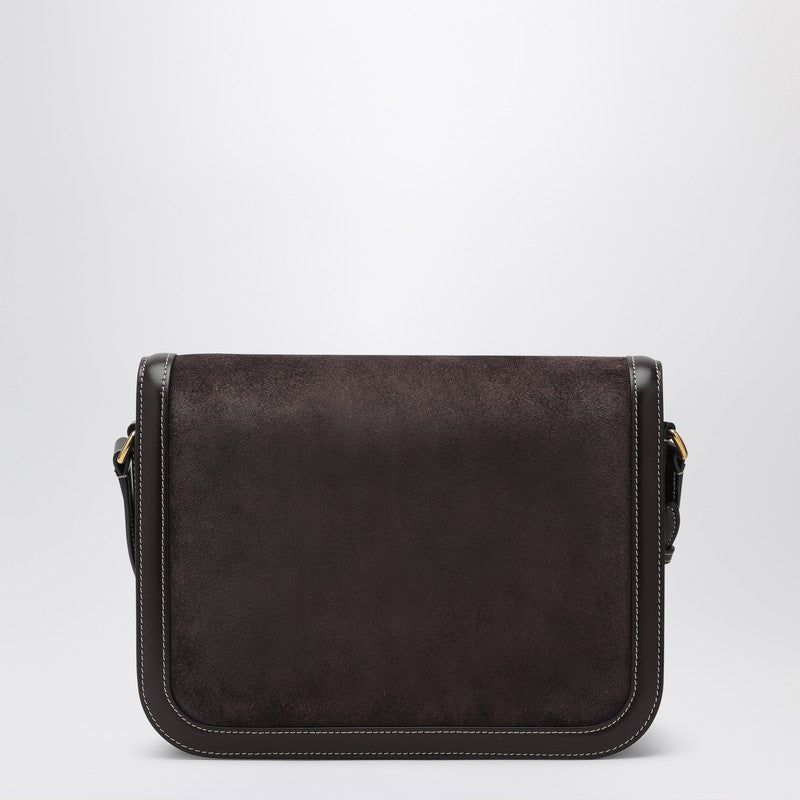 Valentino Brown Leather Garavani Dark and Suede 9to5 Bag Glam Steals