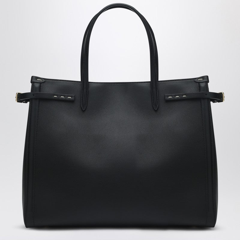 Valentino Black Leather Garavani Medium Antibes Tote Bag Glam Steals