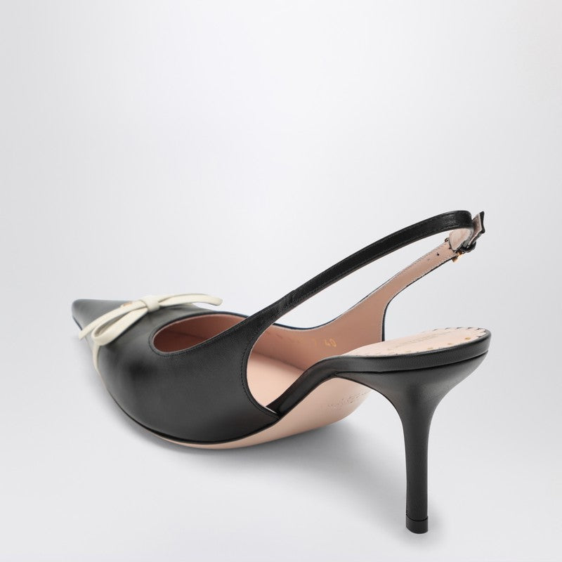 Valentino Black Garavani Pointed Slingback with Bow Glam Steals
