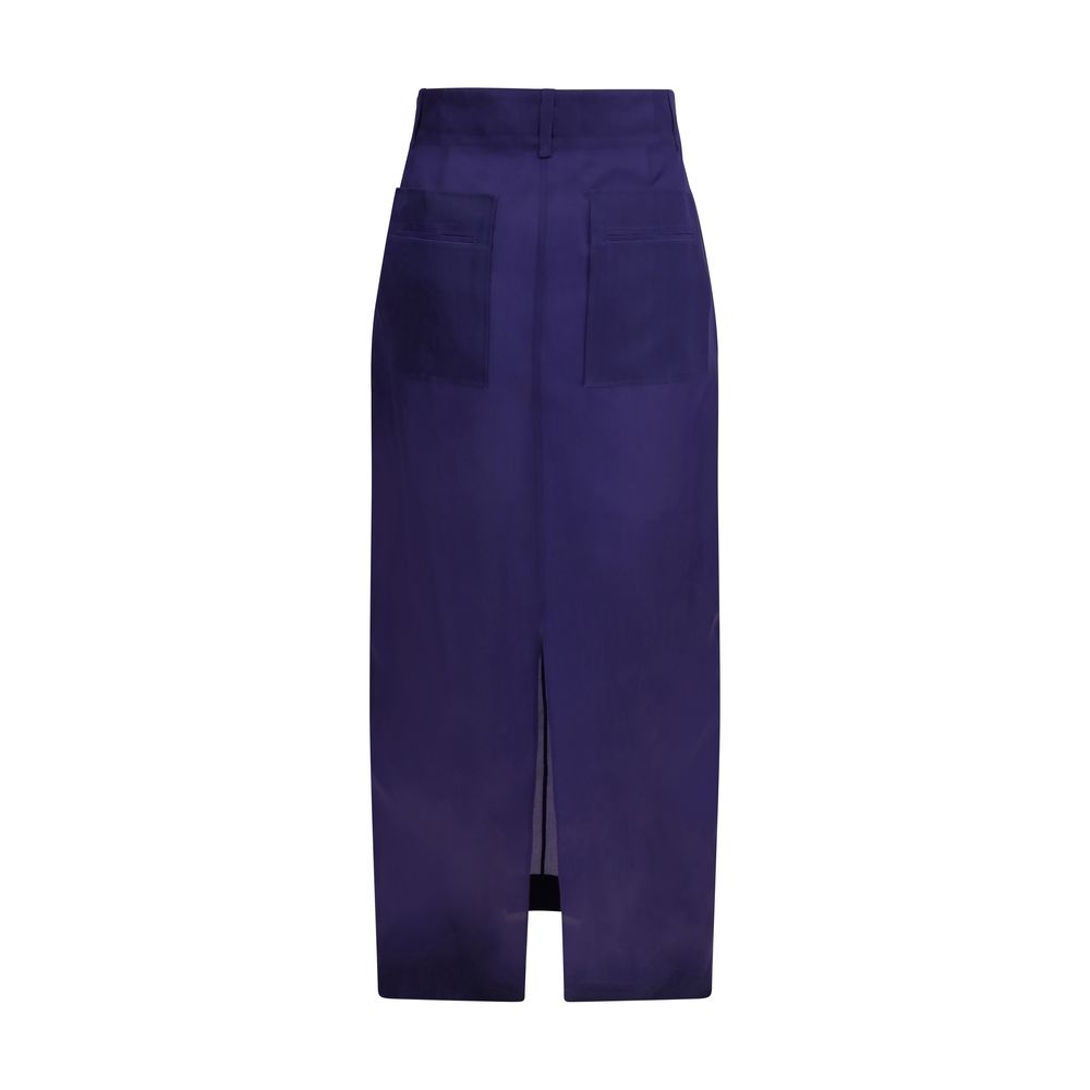 Khaite Lucian Midi Skirt