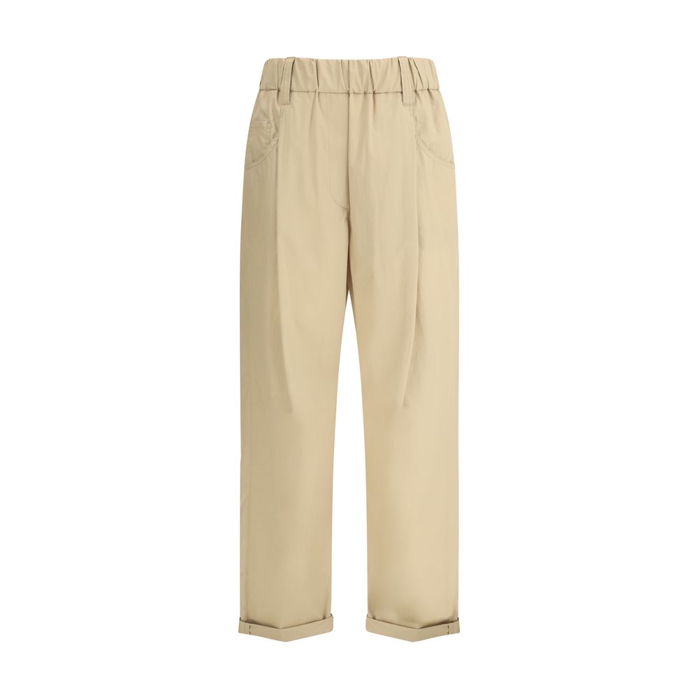 Brunello Cucinelli Cotton Elasticated Pant