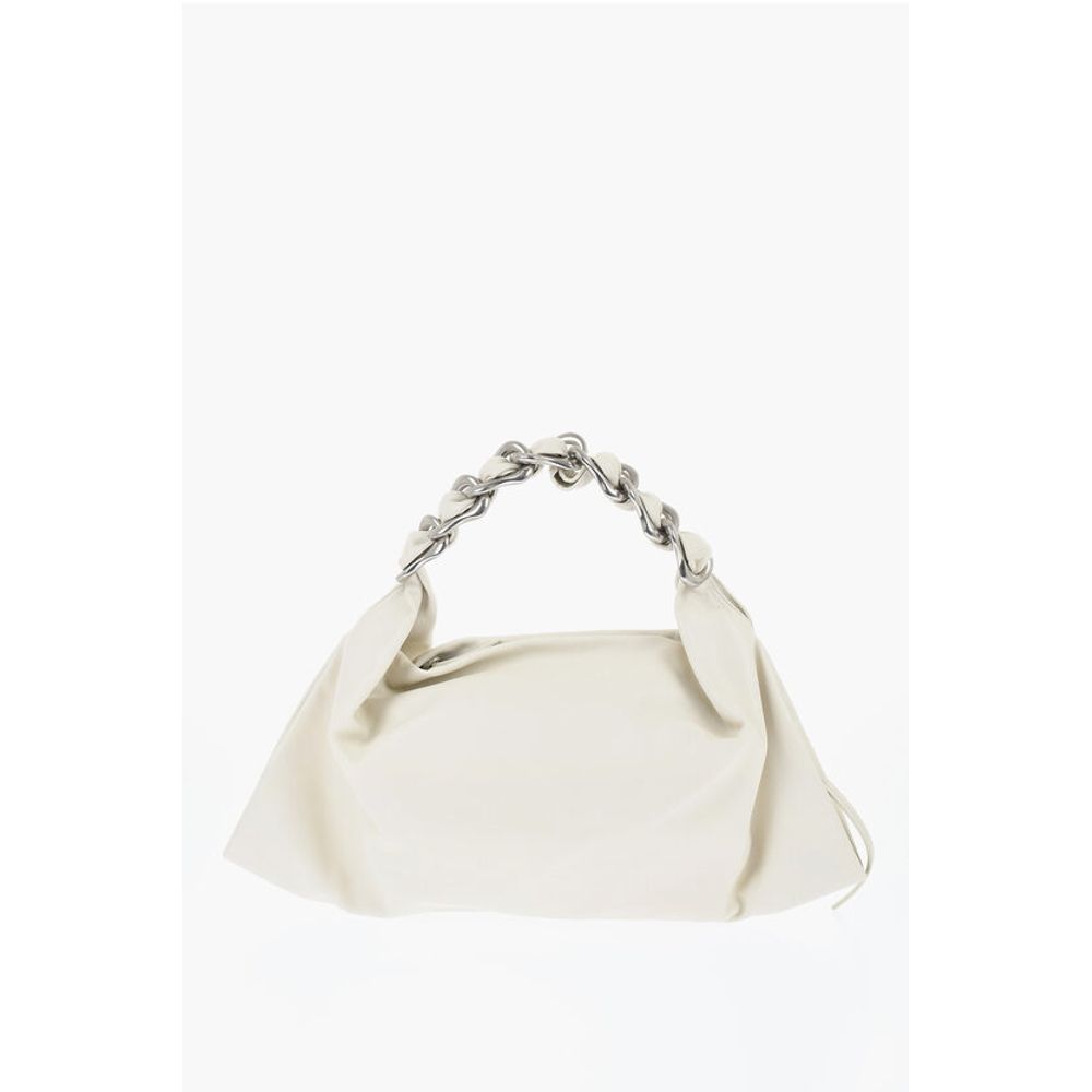 Burberry White Calfskin Shoulder Bag