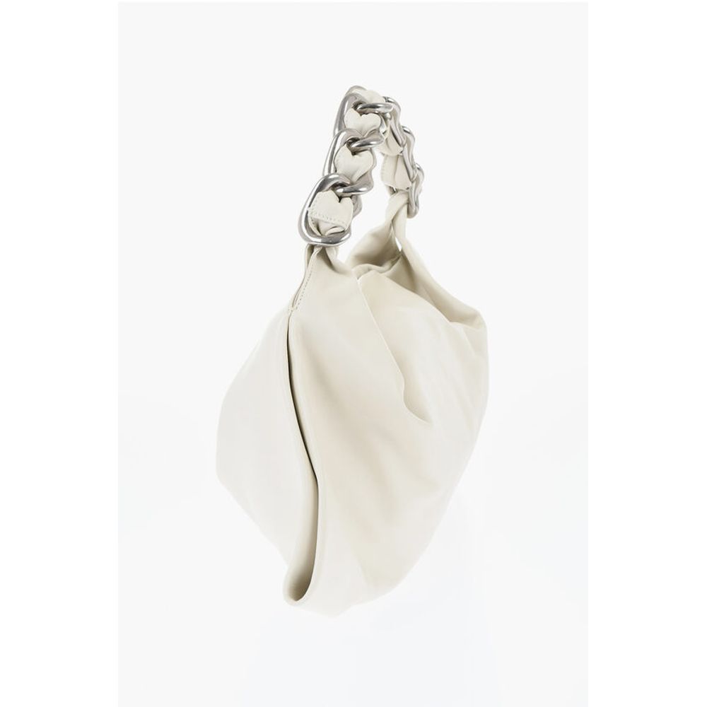 Burberry White Calfskin Shoulder Bag