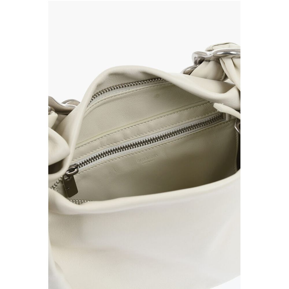 Burberry White Calfskin Shoulder Bag