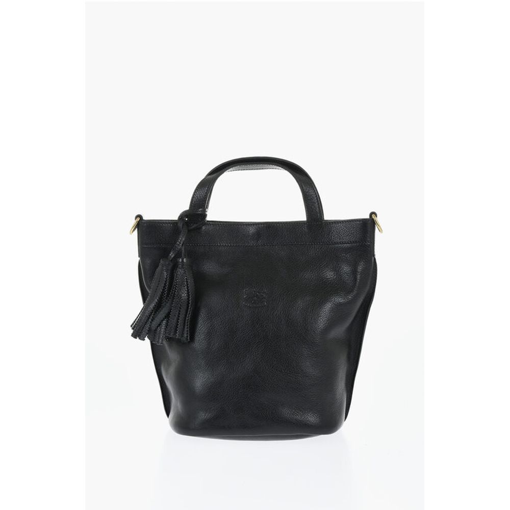 Il Bisonte Black Leather Shoulder Bag