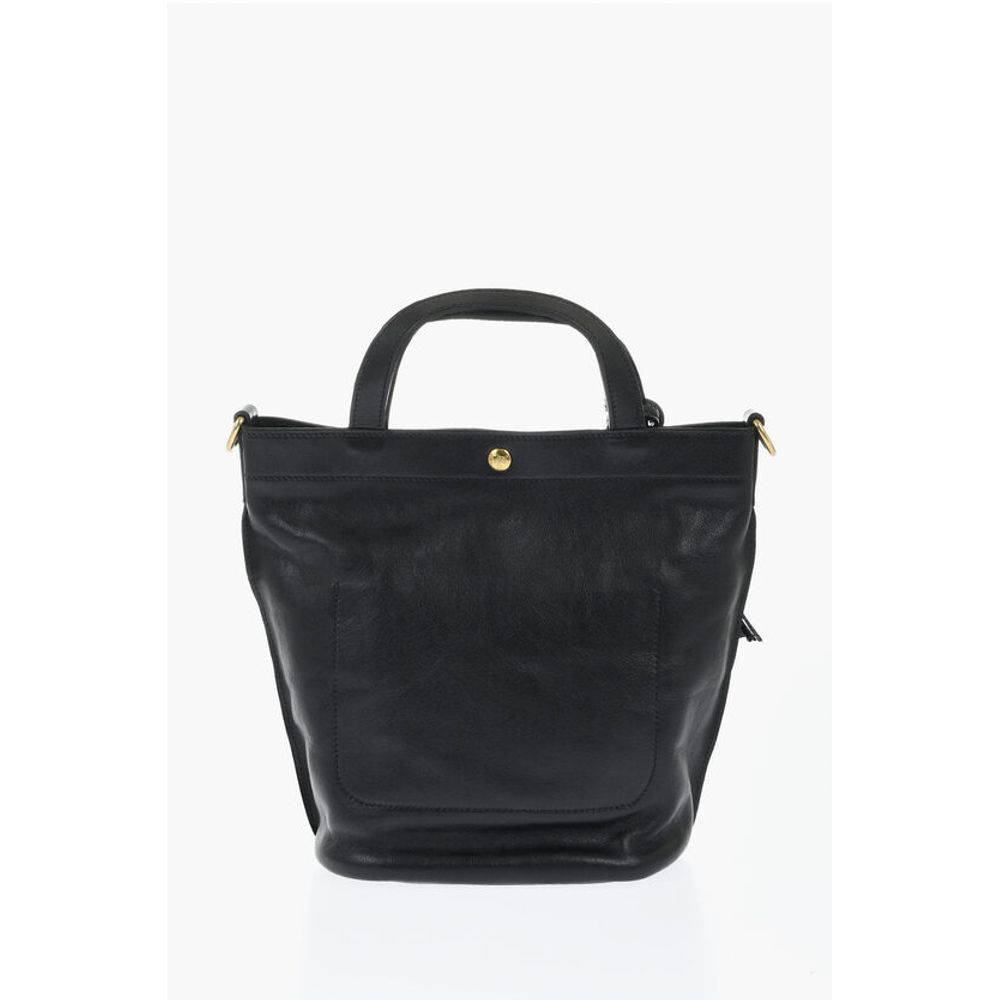 Il Bisonte Black Leather Shoulder Bag