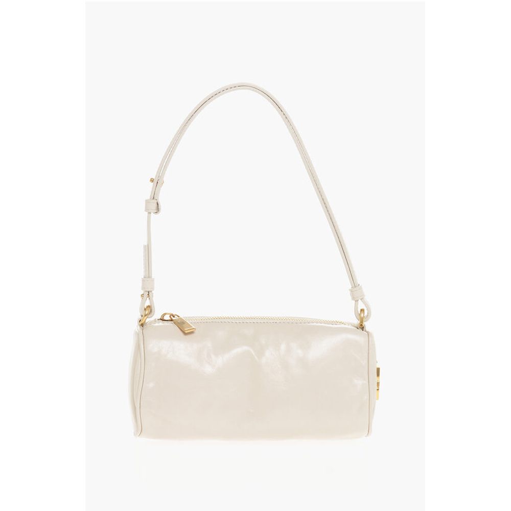 Off-White Beige Calfskin Shoulder Bag