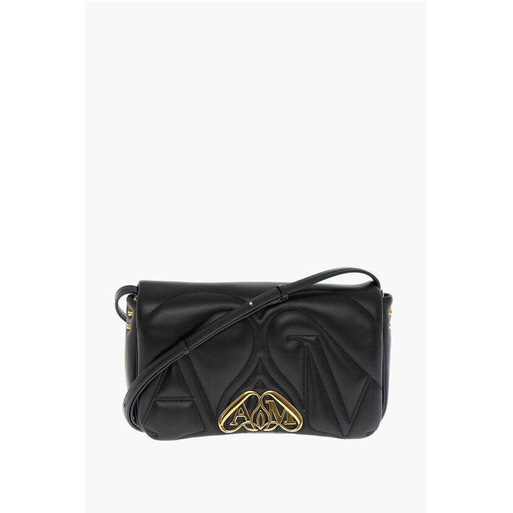 Alexander Mcqueen Black Calfskin Shoulder Bag