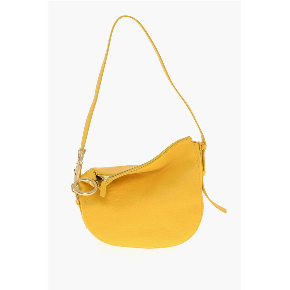 Burberry Yellow Calfskin Shoulder Bag