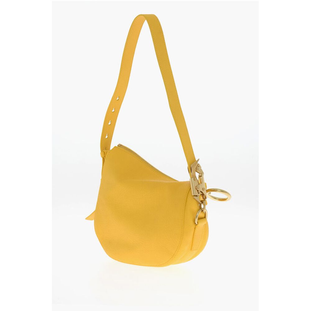 Burberry Yellow Calfskin Shoulder Bag