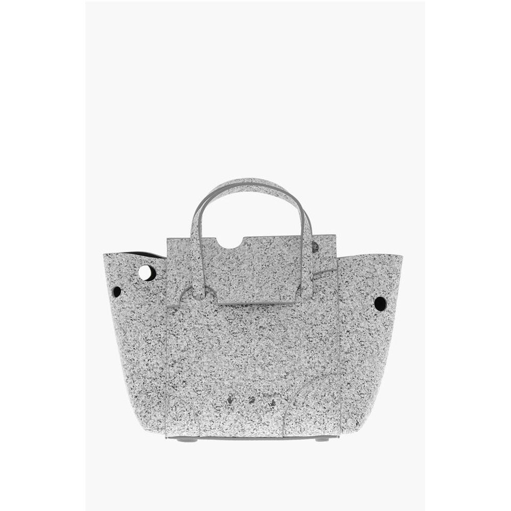Off-White  Leather Gray Tote Bag
