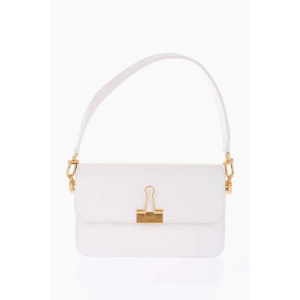 Off-White  White Calfskin Shoulder Bag