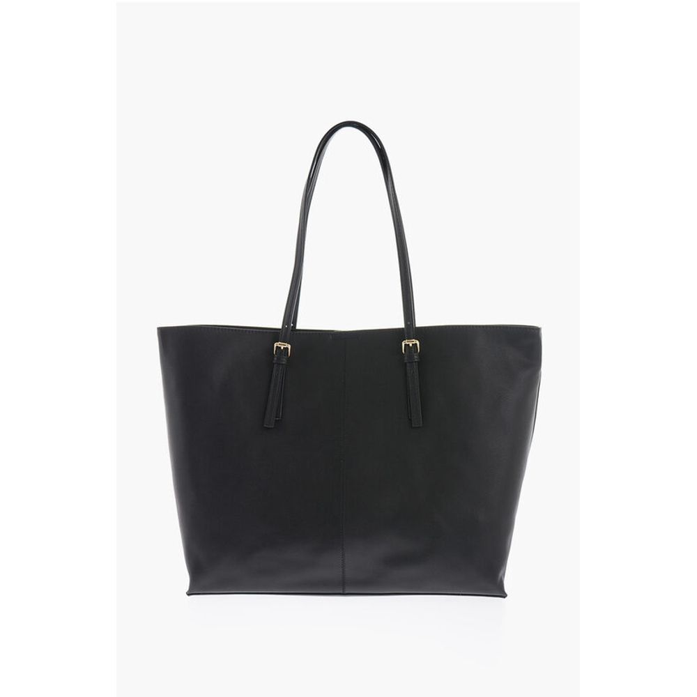 Versace Black Polyester Tote Bag