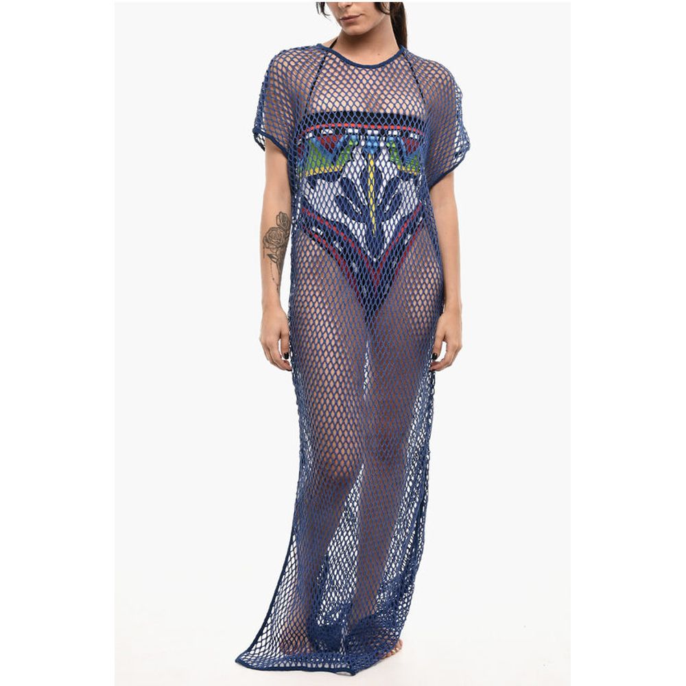 Dsquared² Openwork Maxi Beach Cover Up Dress
