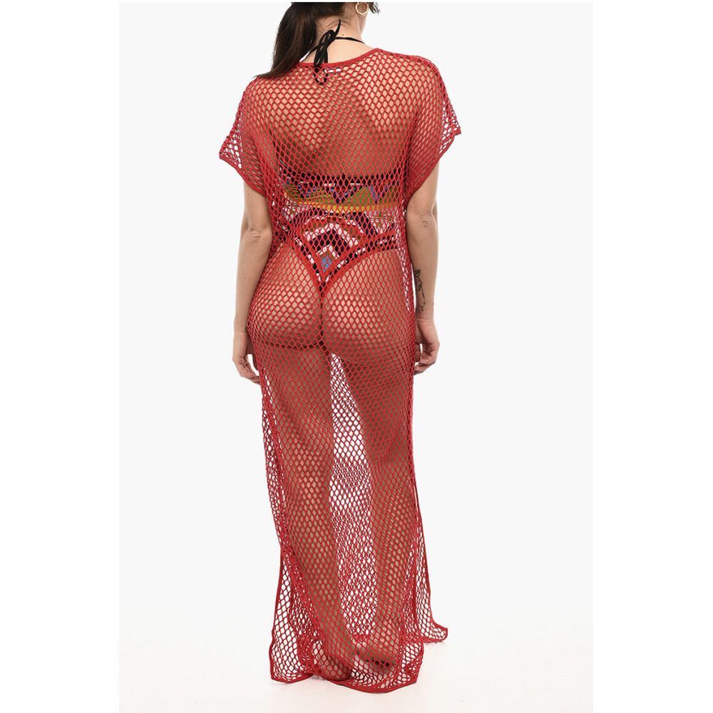 Dsquared² Openwork Maxi Beach Cover Up Dress