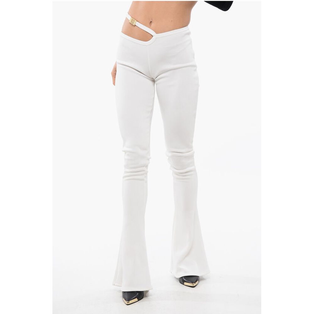 Balmain Flared Fit Leggings With Cut Out