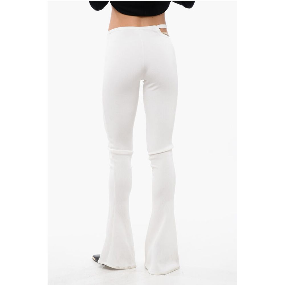 Balmain Flared Fit Leggings With Cut Out