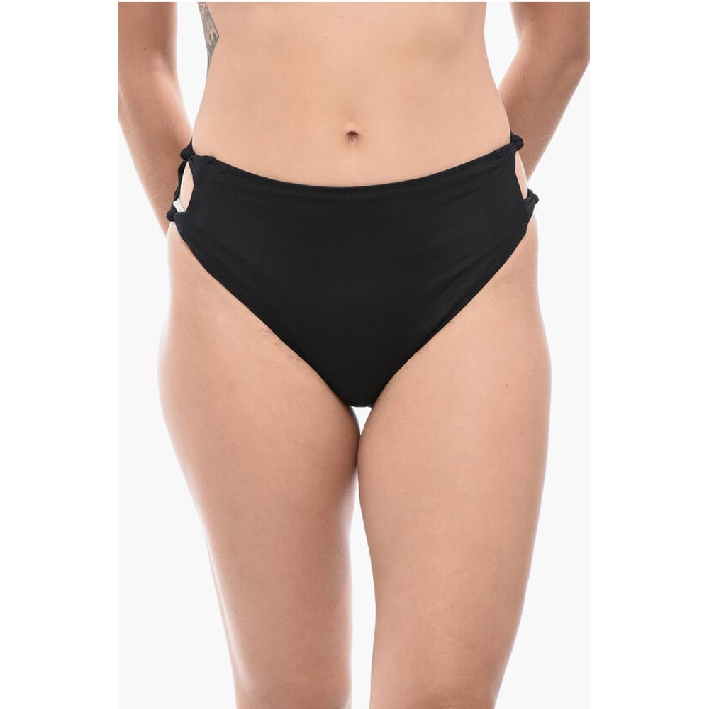Allsaints High Waisted Emma Bikini Bottom With Cut Out Detail On The