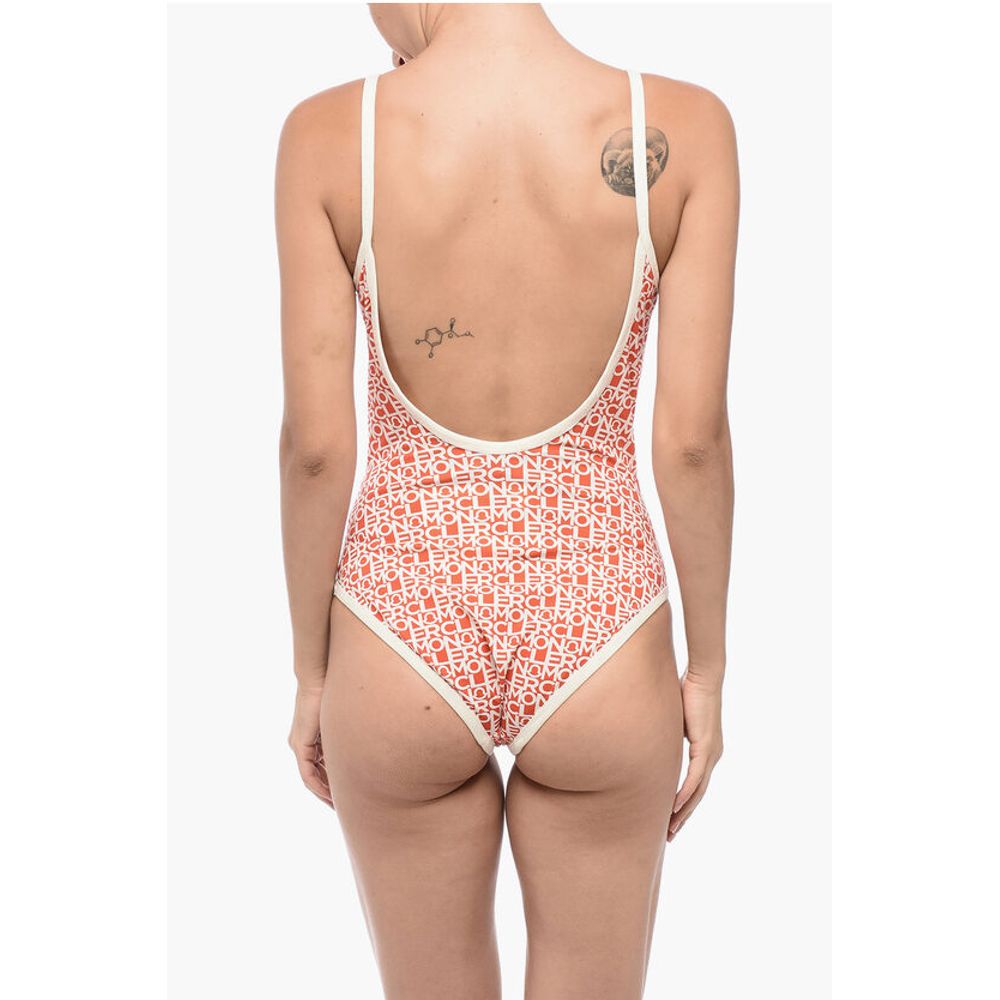 Moncler All Over Logoed One Piece Swimsuit