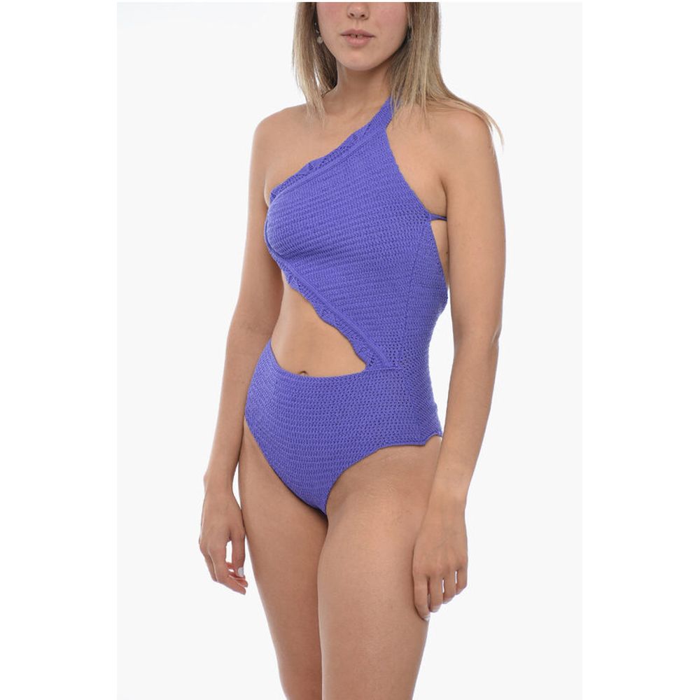 Elou Crochet Gil Halterneck One Piece Swimsuit With Open Back