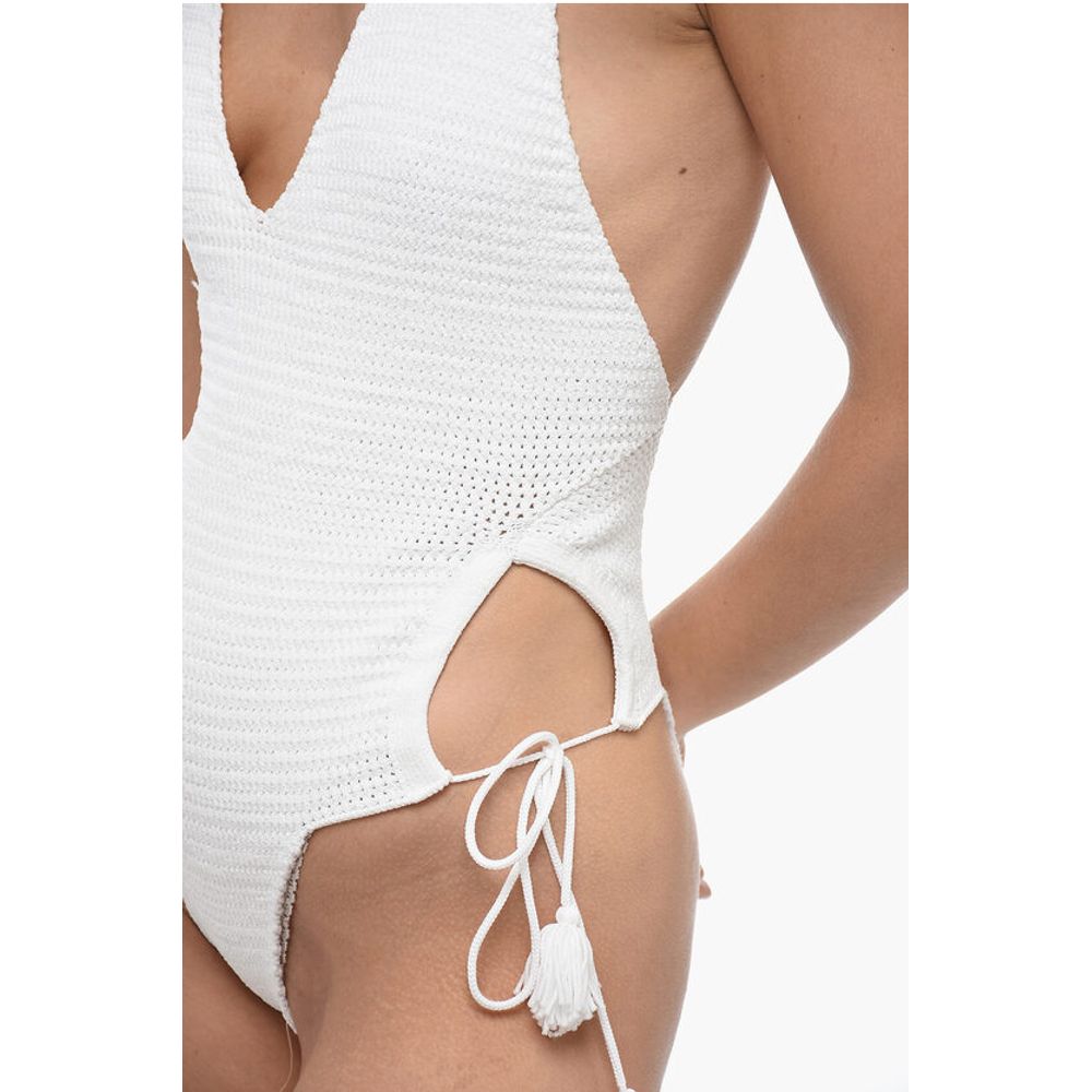 Elou Crochet One Piece Swimsuit With Cut Out Details