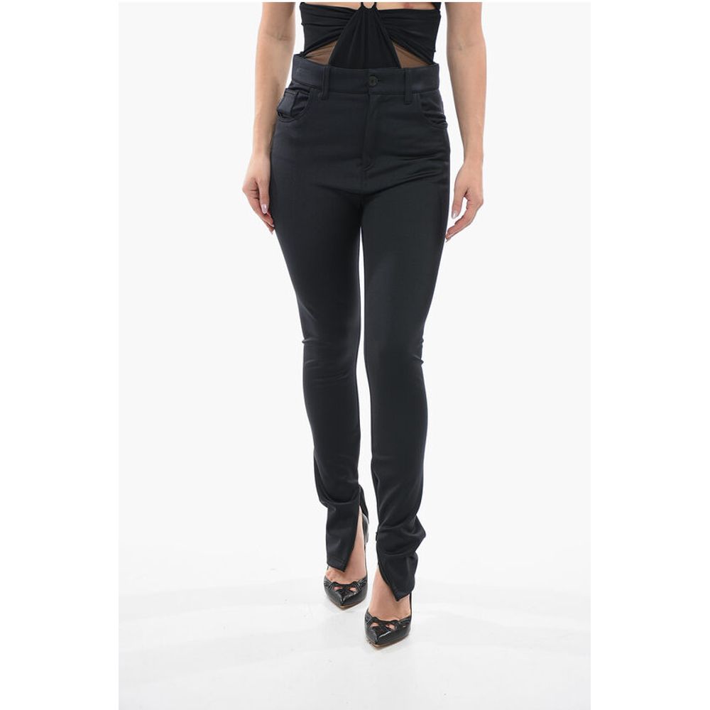 Balenciaga Ankle Zip 5 Pockets Stretch Leggings Pant