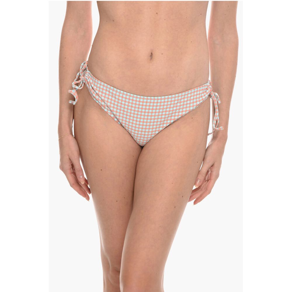 Samsoe Samsoe Gingham Checked Filippa Tie Side Bikini Bottom