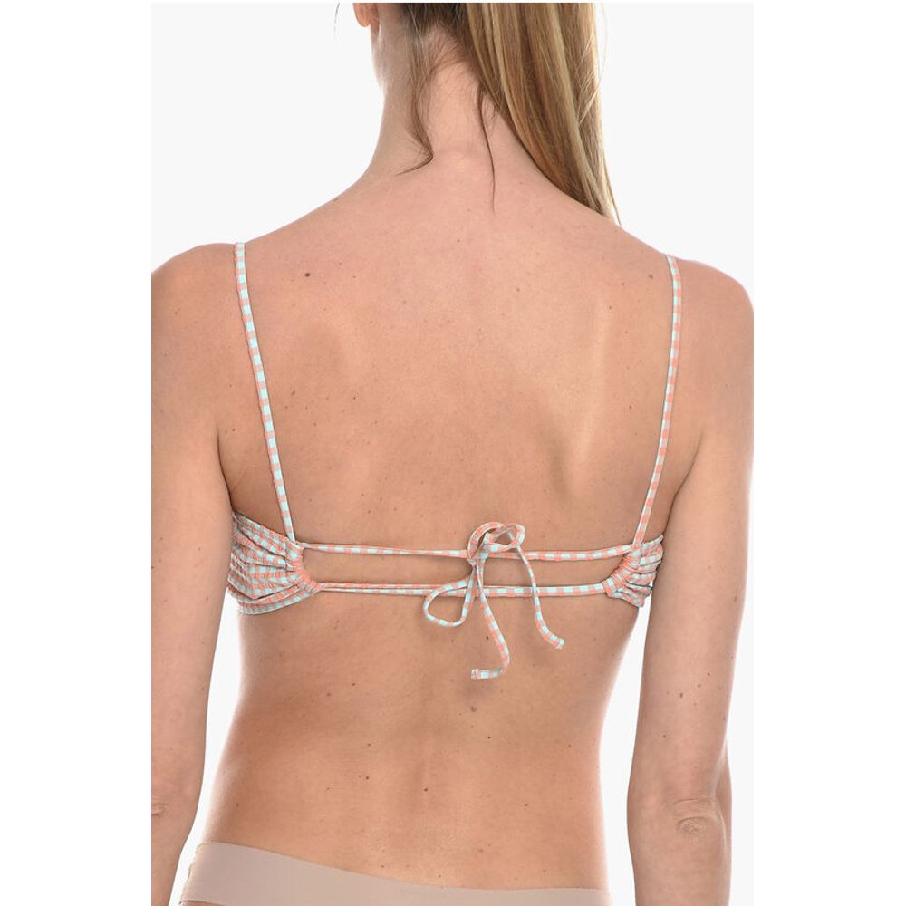 Samsoe Samsoe Gingham Checked Two Tone Filippa Bikini Top
