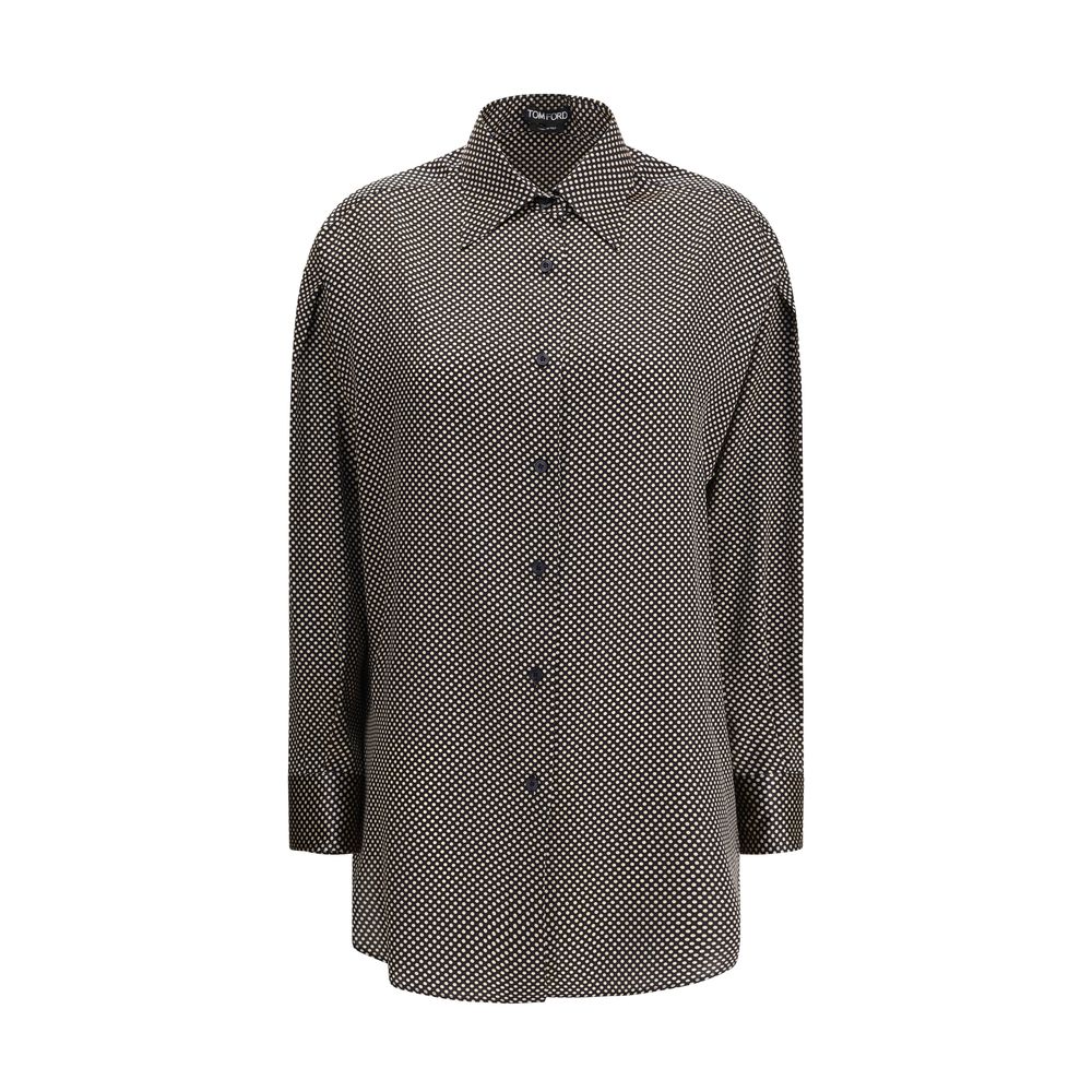Tom Ford Silk Polka Dot Shirt
