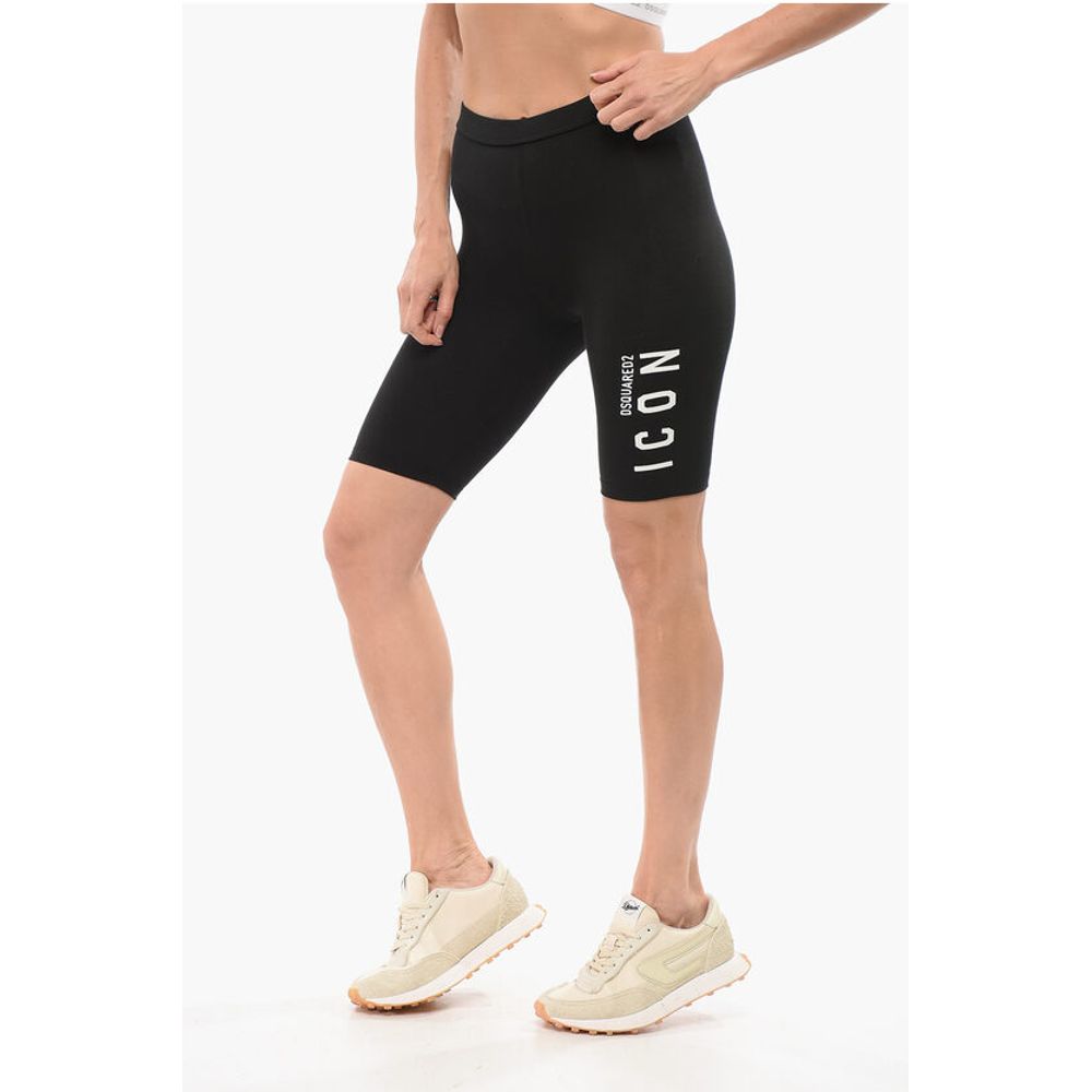 Dsquared² Underwear Icon Biker Leggings With Print