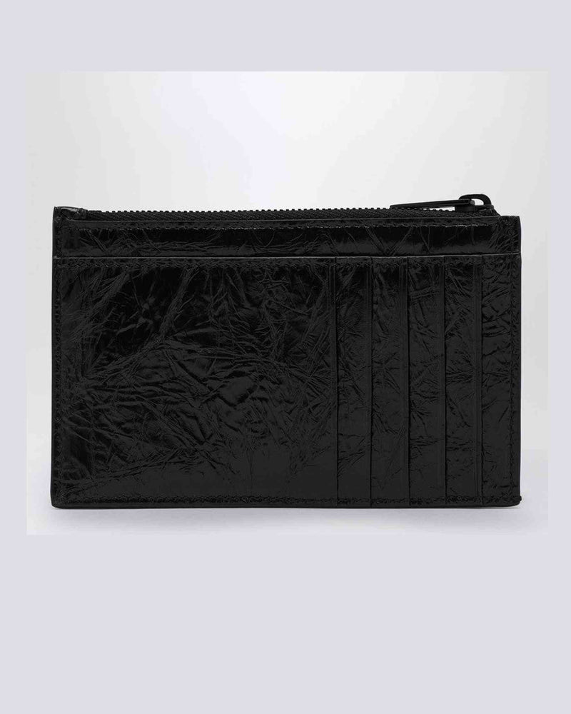 Balenciaga Black Card Case with Coin Purse Glam Steals
