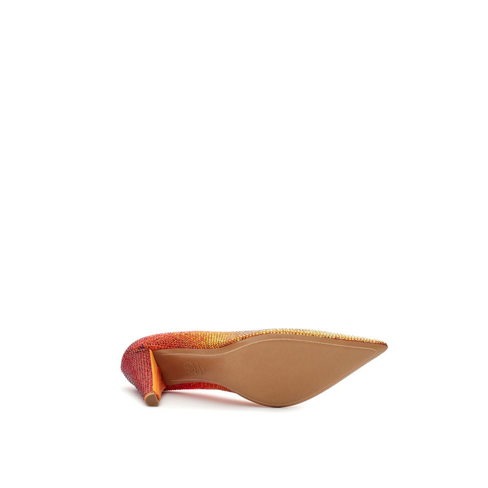 Alexandre Vauthier Leather Bicolor And Satin Pump