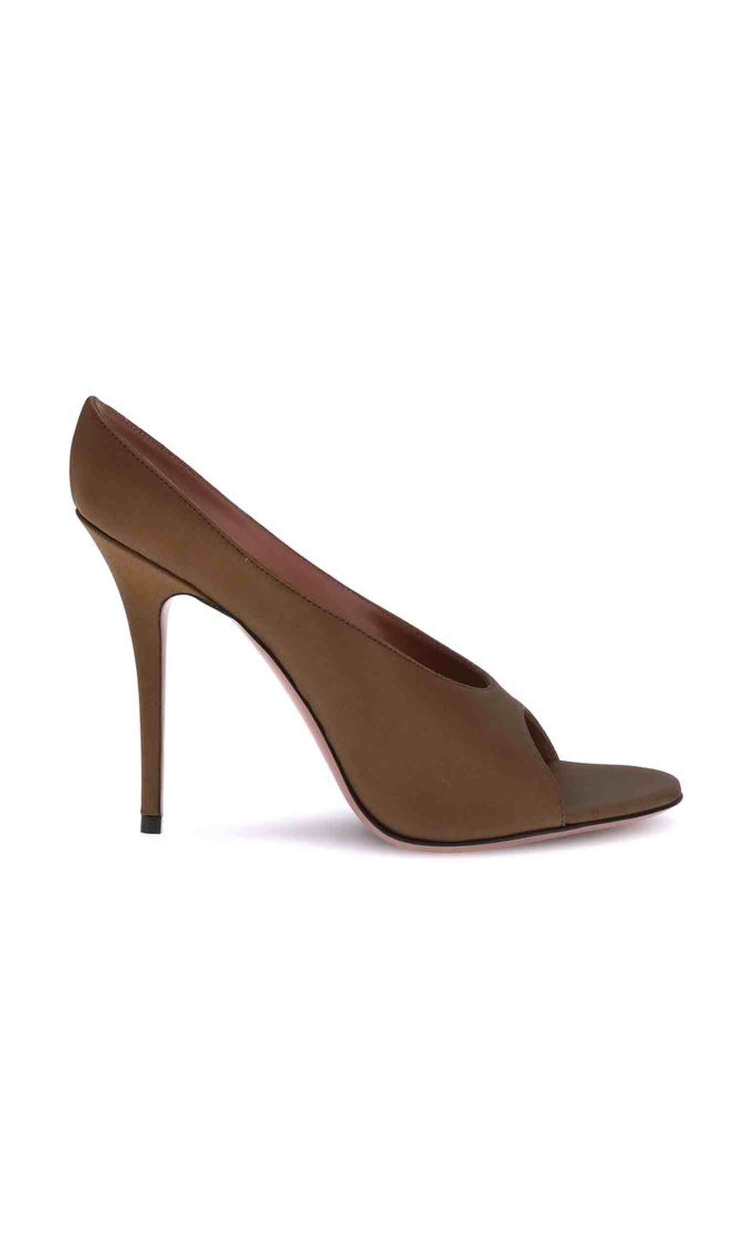 Amina Muaddi Satin Anok Sandals