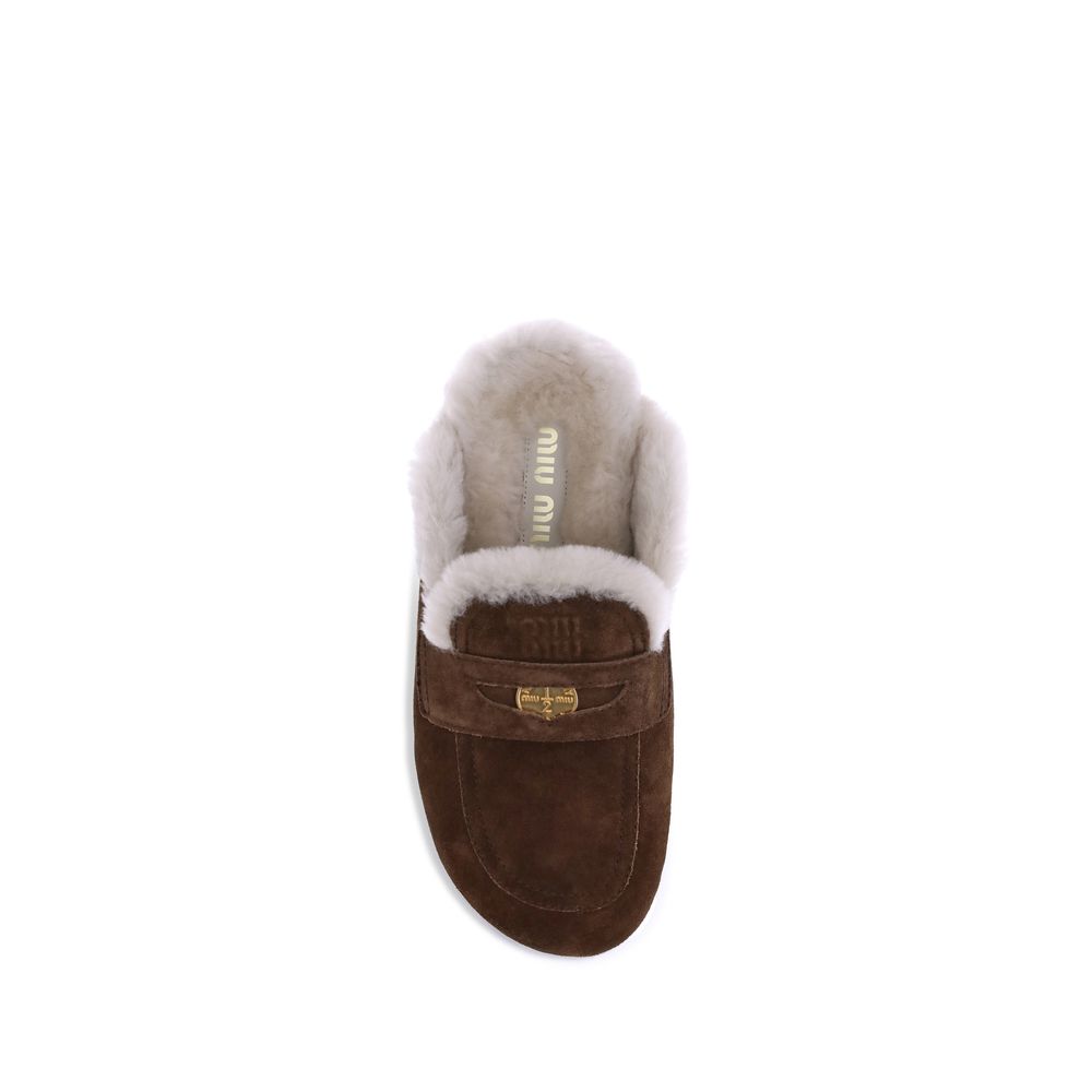 Miu Miu Shearling Mules