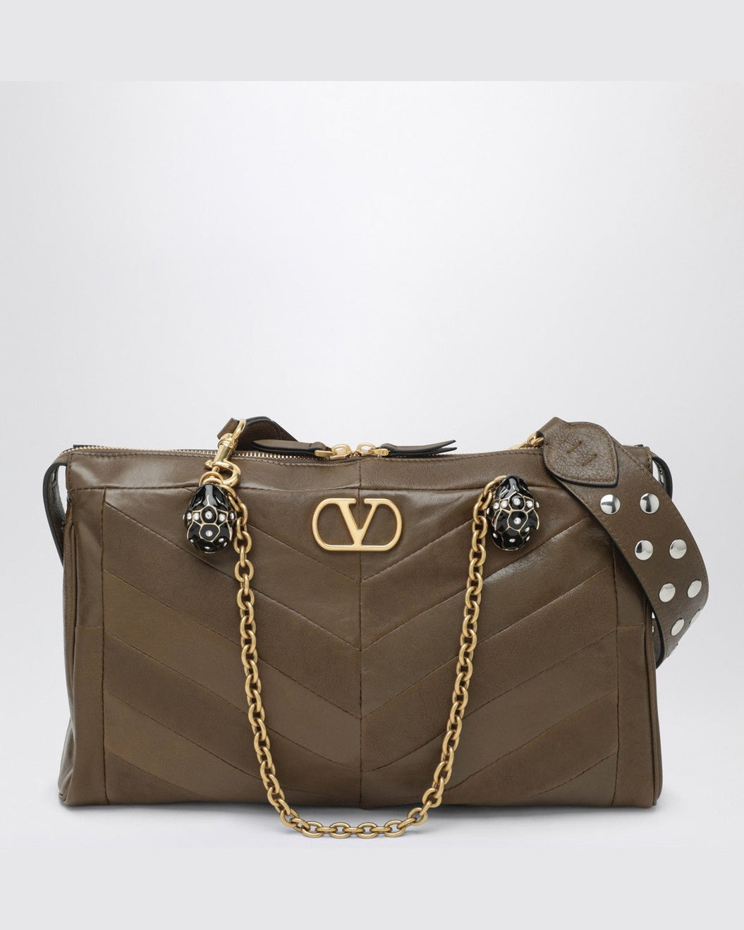 Valentino Garavani Panthea Bag in Tundra Colored Chevron Pattern Nappa Glam Steals