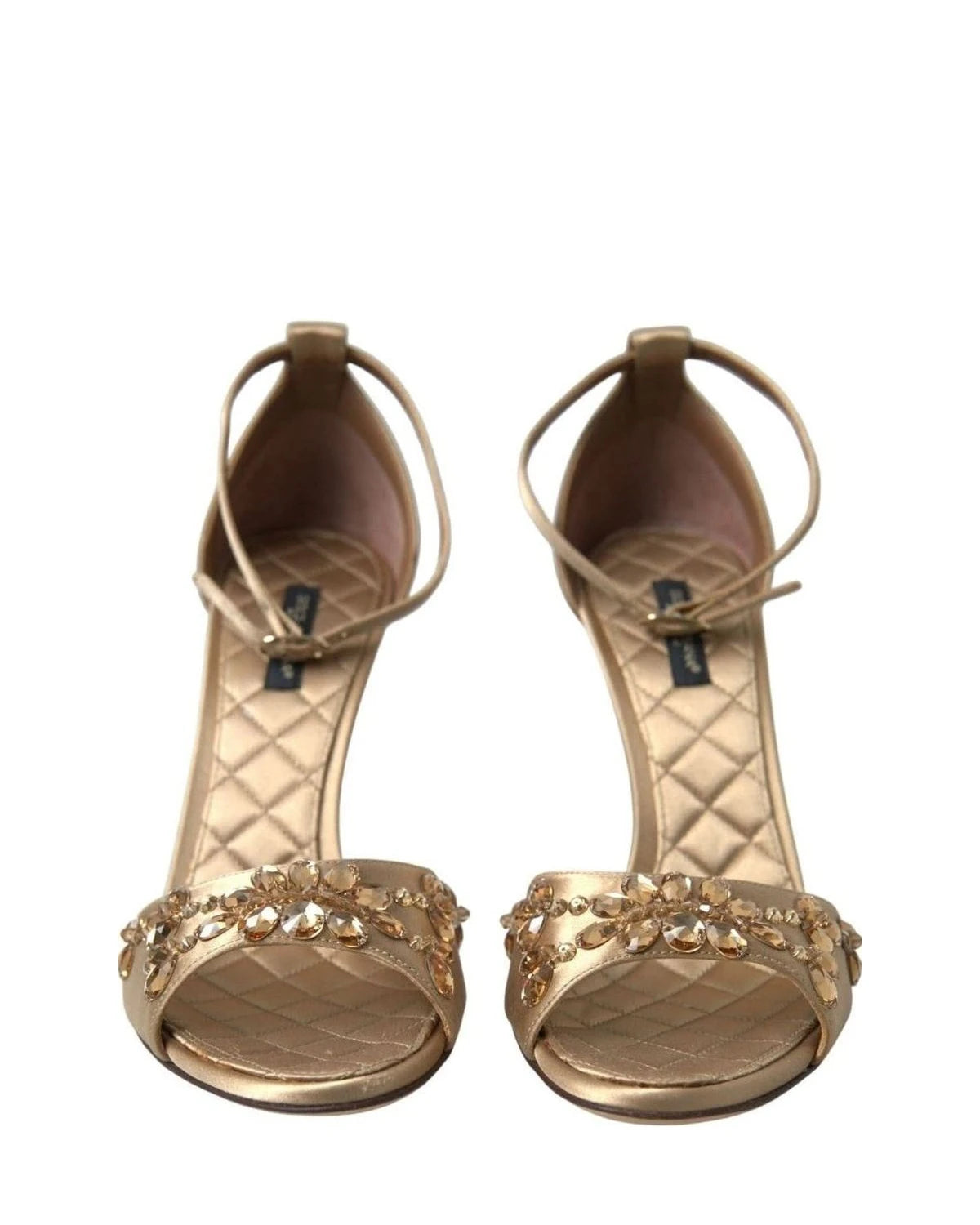 Dolce & Gabbana Crystal Embellished Heel Sandals Heels