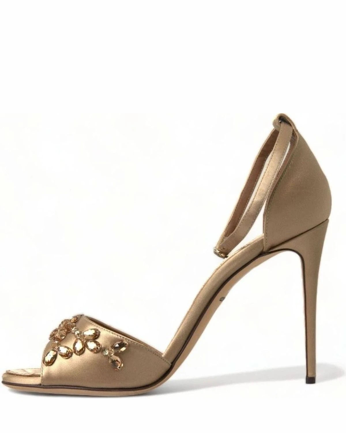 Dolce & Gabbana Crystal Embellished Heel Sandals Heels