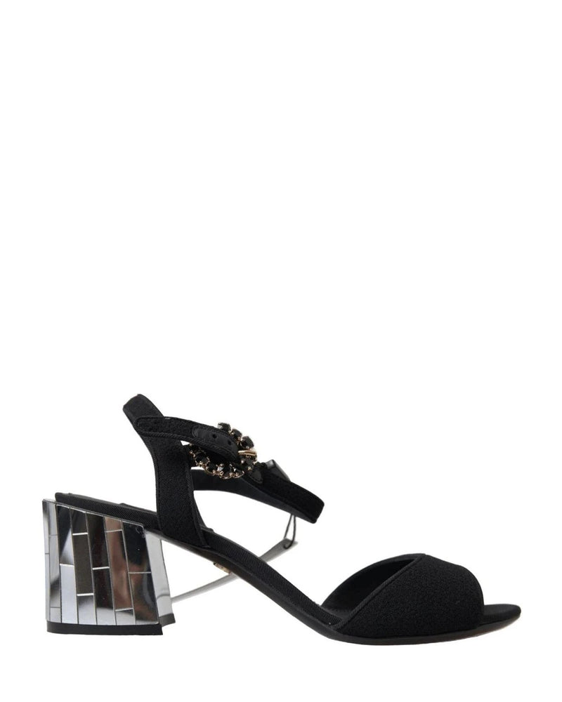 Dolce & Gabbana Mirror Heel Ankle Strap Sandals Heels