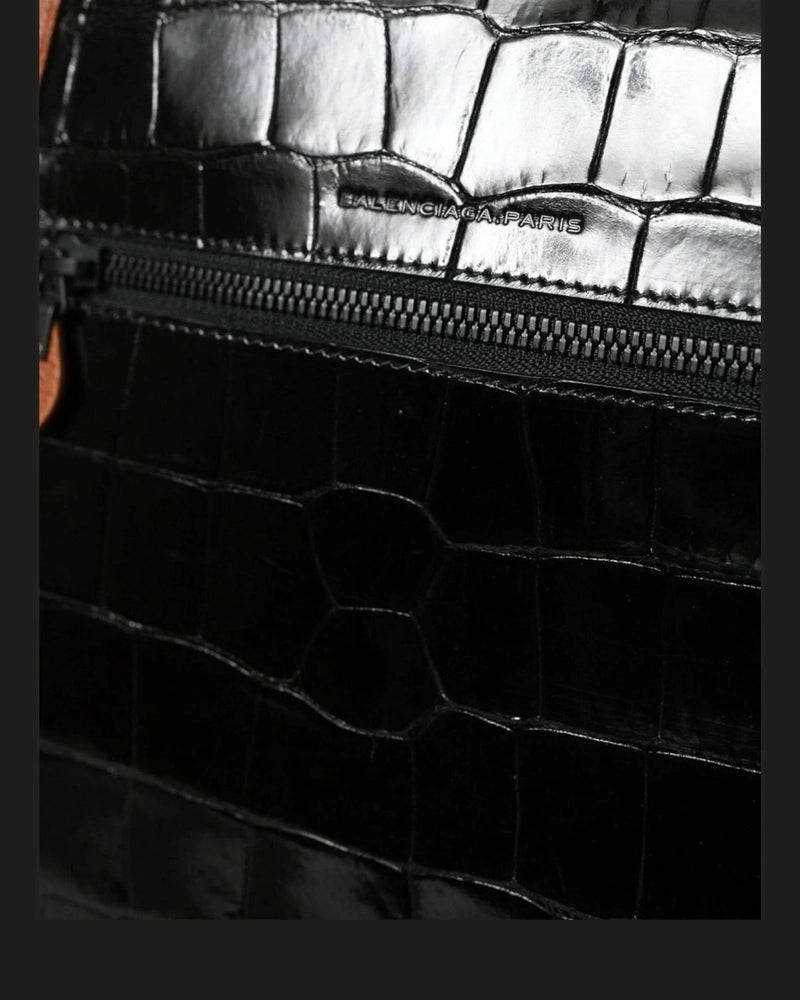 Balenciaga Elegant Crocodile Leather Crossbody Bag Cross Body Bags
