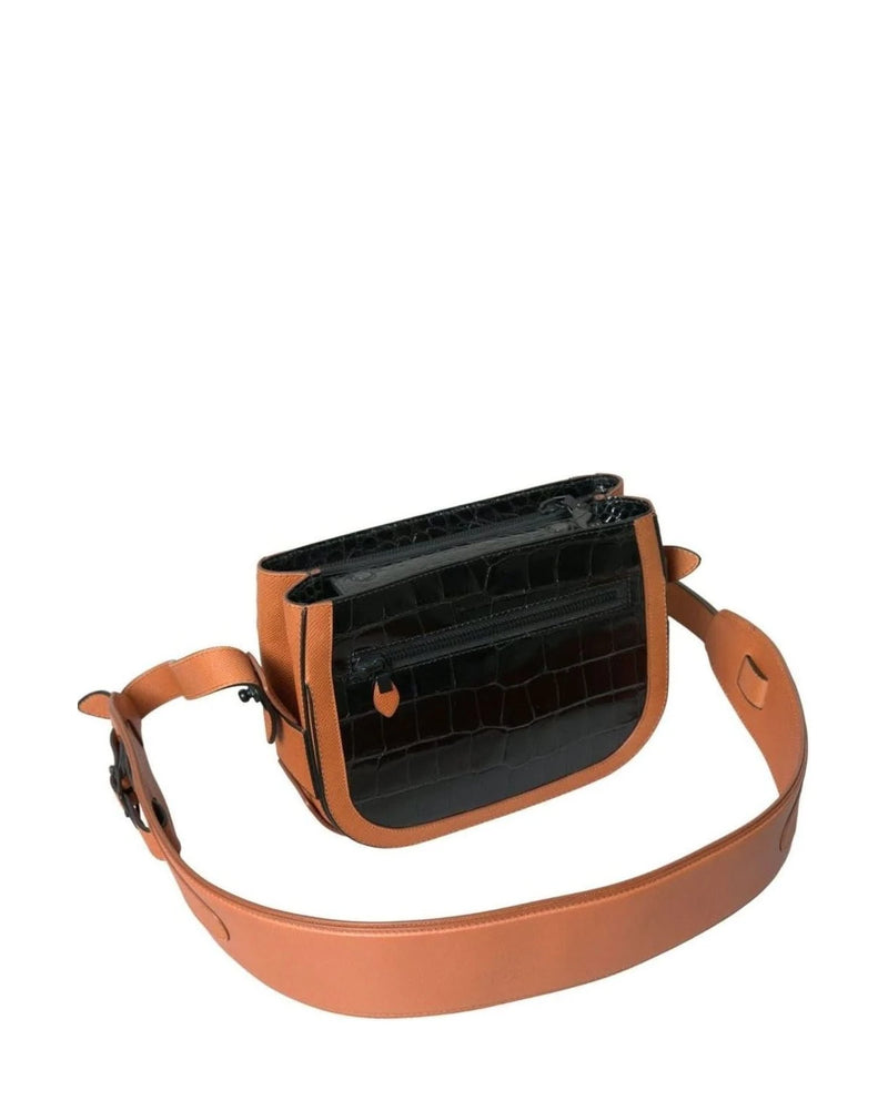 Balenciaga Elegant Crocodile Leather Camera Bag Shoulder Bags