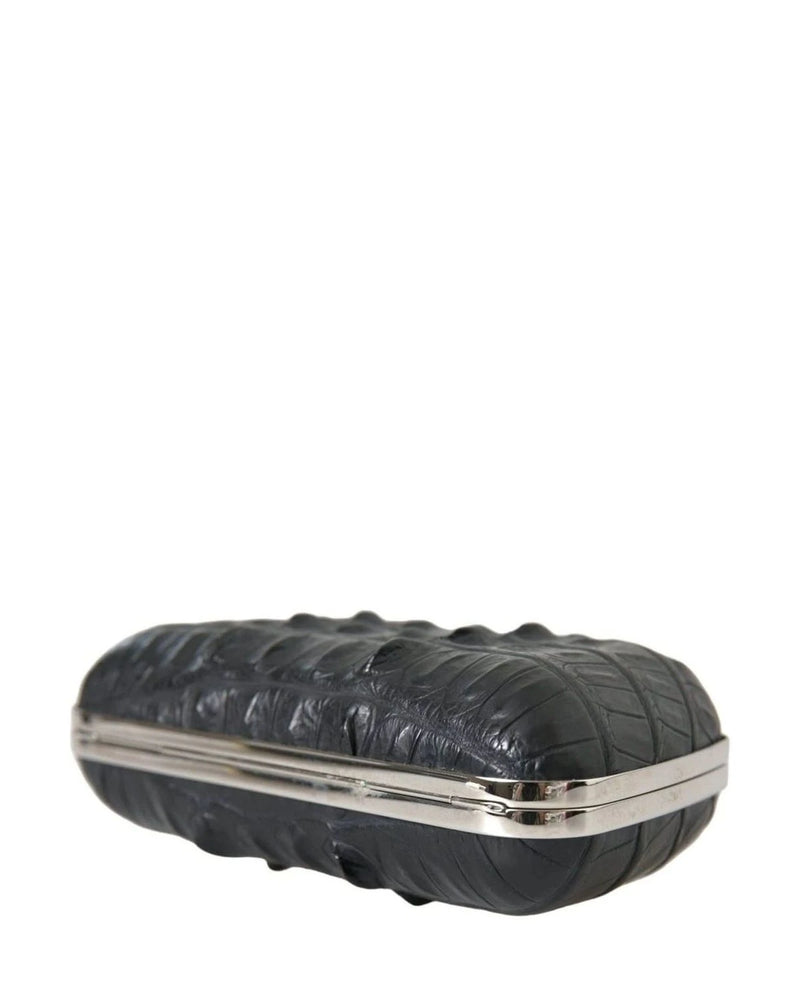 Balenciaga Elegant Crocodile Leather Evening Clutch Clutch Bags