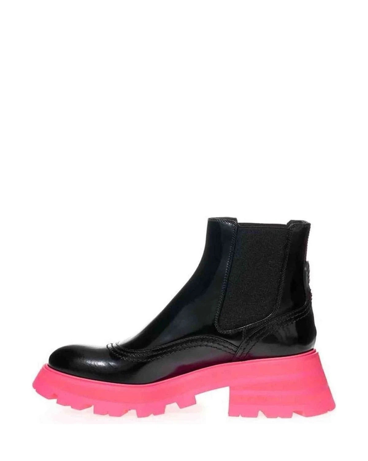 Alexander Mcqueen Black Elegant Leather Boots Boots