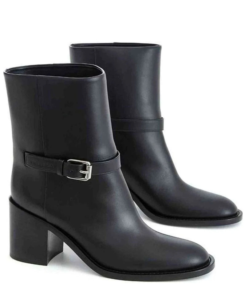Burberry Leather Black Boot Boots