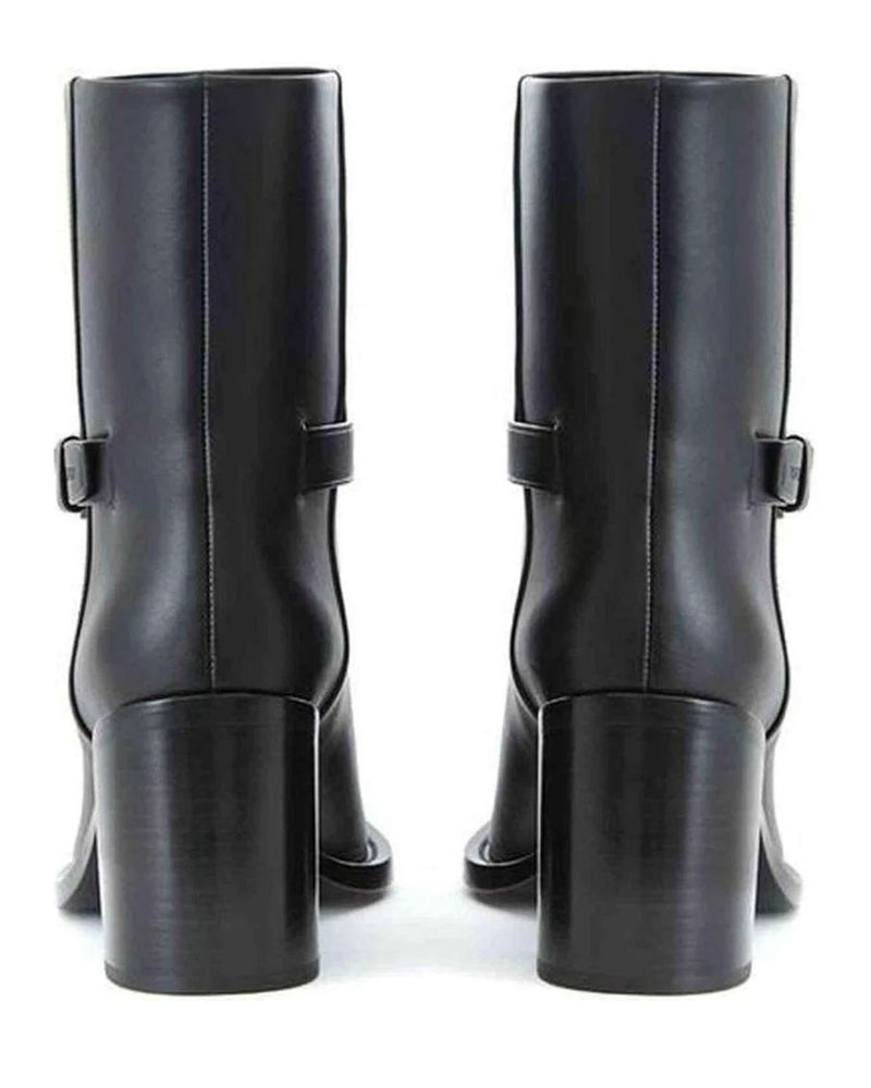 Burberry Leather Black Boot Boots