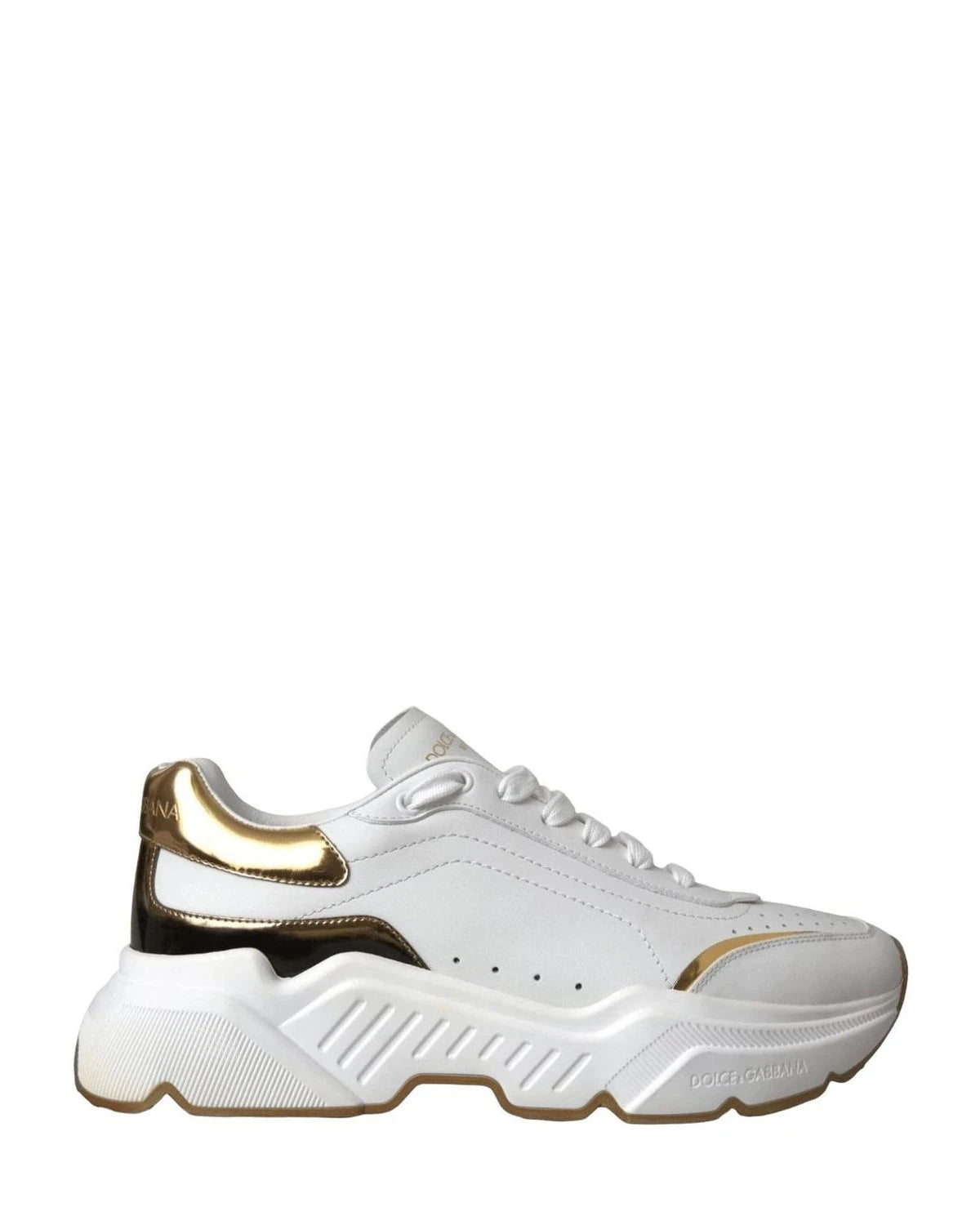 Dolce & Gabbana White Daymaster Leather Sneakers Shoes Sneakers