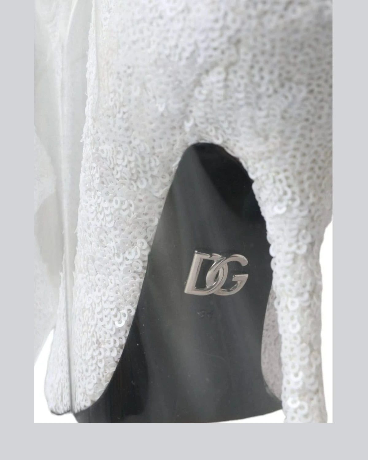 Dolce & Gabbana White Heels Stiletto Knee High Boots Shoes Boots