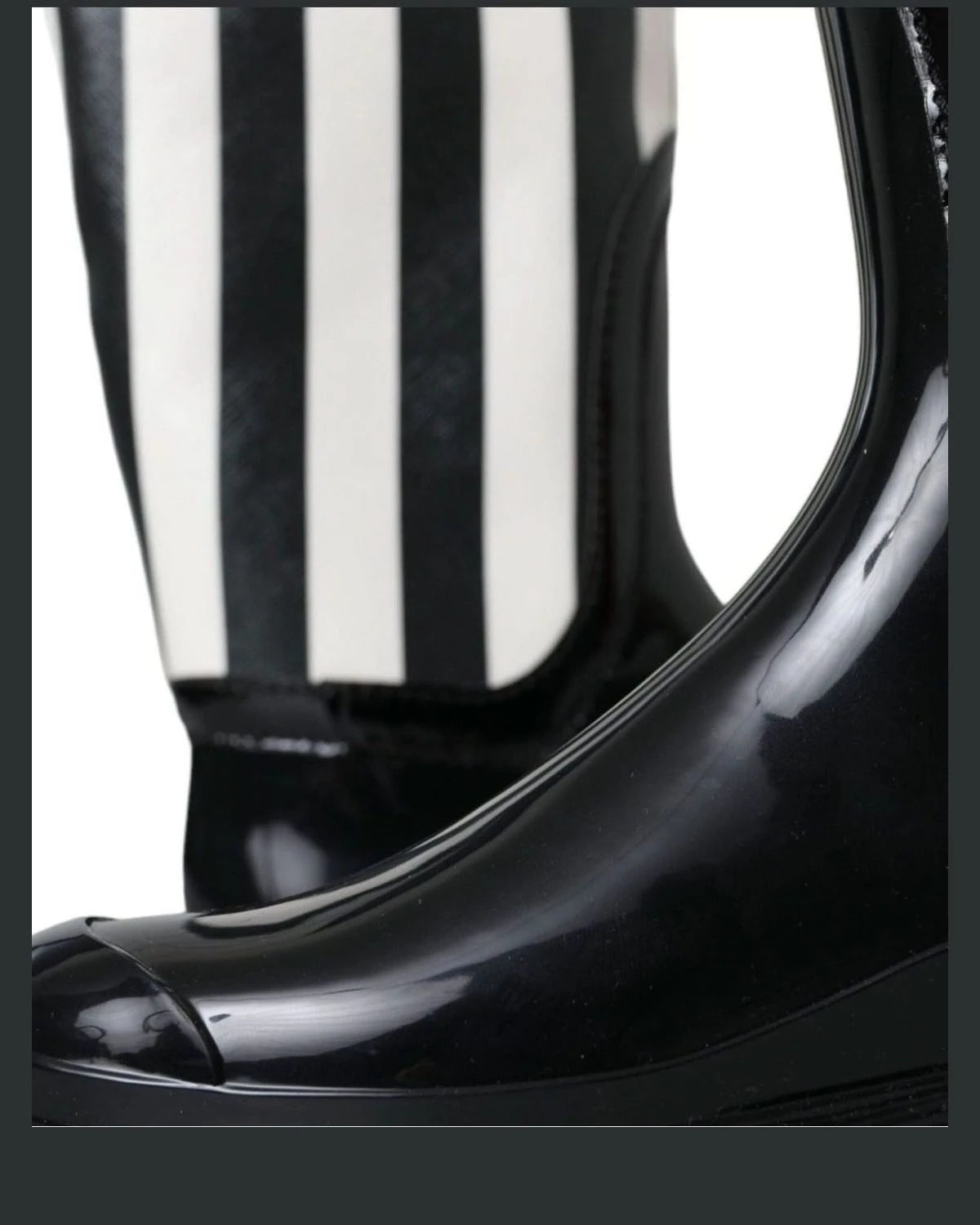 Dolce & Gabbana Black Rubber Knee High Flat Boots Shoes Boots
