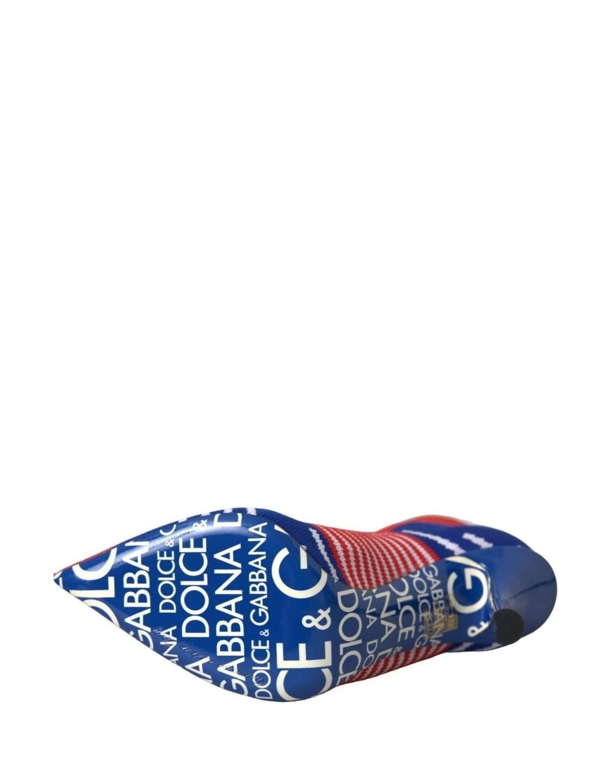 Dolce & Gabbana Red Blue Stretch Sock Style Ankle Boots Logo Shoes Boots